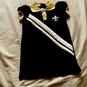 Little girls New Orleans saints dress
